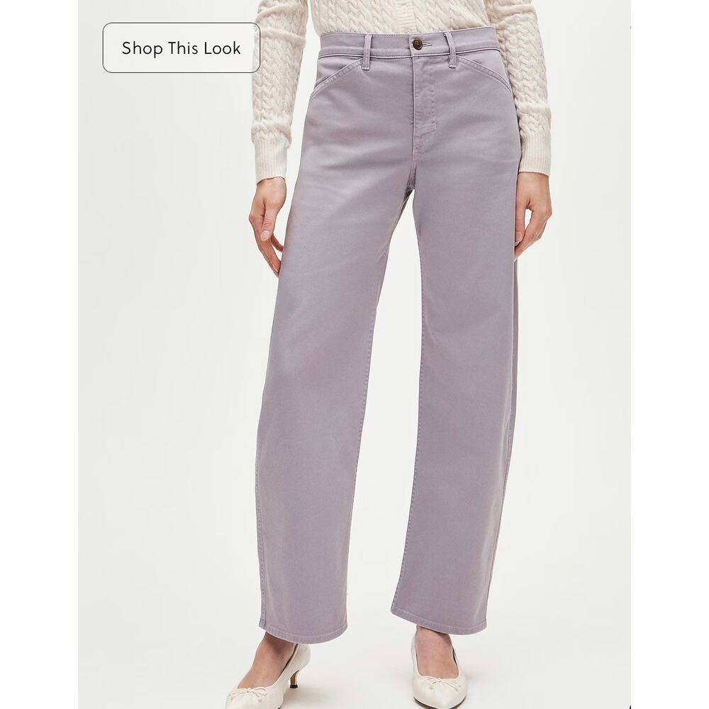 J. Crew Zoe barrel pant in chino - Picture 3 of 11